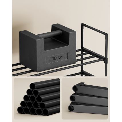 Ντουλάπι παπουτσιών ALVORO μαύρο