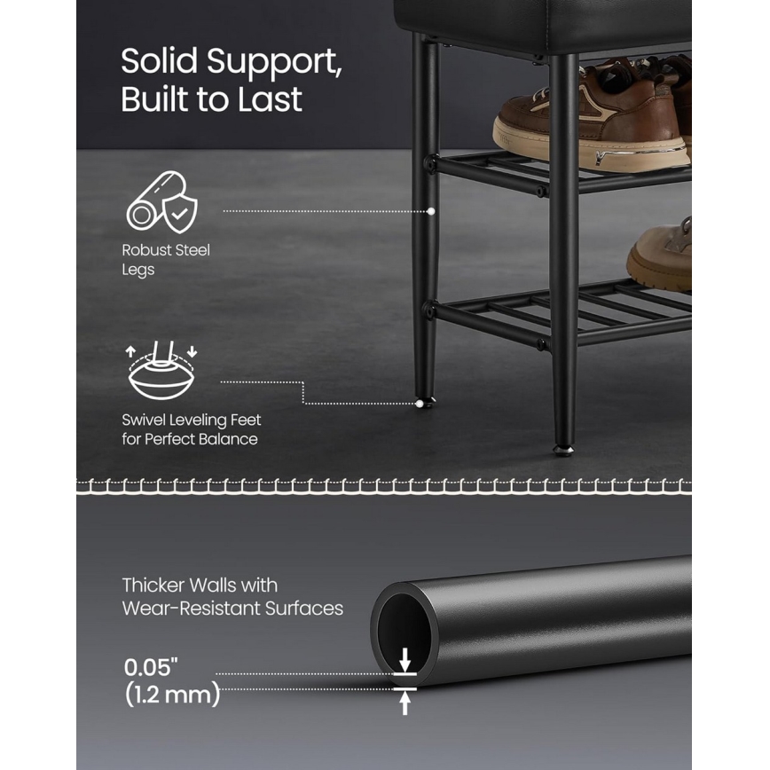 Ντουλάπι παπουτσιών ANDOR μαύρο