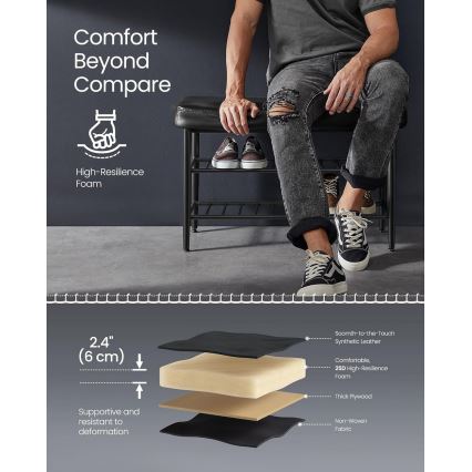 Ντουλάπι παπουτσιών ANDOR μαύρο