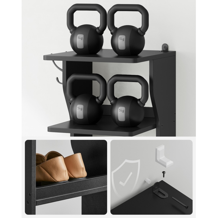 Ντουλάπι παπουτσιών BOTARO μαύρο