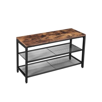 Ντουλάπι παπουτσιών DAVOR καφέ/μαύρο