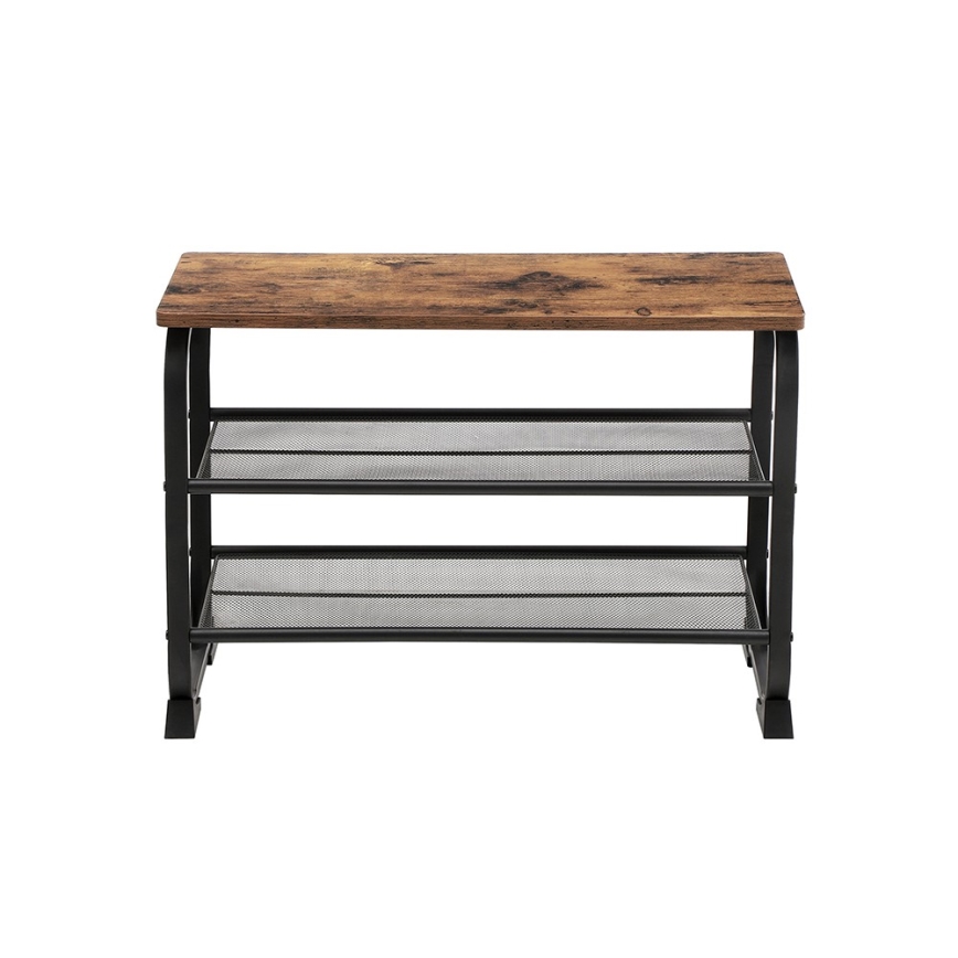 Ντουλάπι παπουτσιών DAVOR καφέ/μαύρο