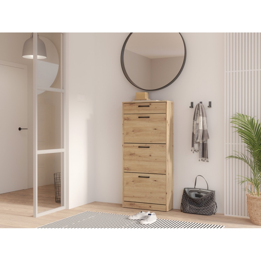 Ντουλάπι παπουτσιών KAVI, δρυς Artisan