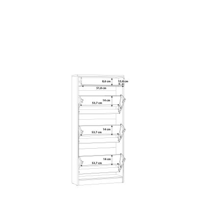 Ντουλάπι παπουτσιών KAVI, δρυς Artisan