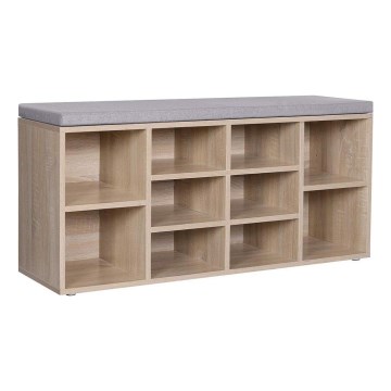 Ντουλάπι παπουτσιών VOREN καφέ/γκρι