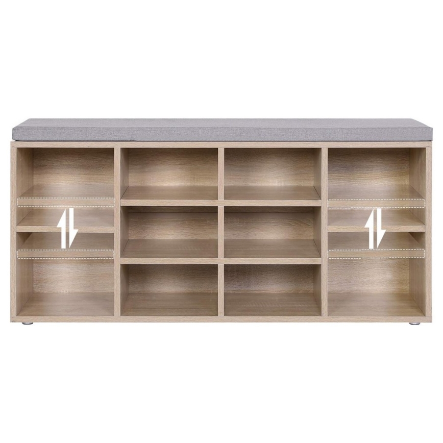 Ντουλάπι παπουτσιών VOREN καφέ/γκρι