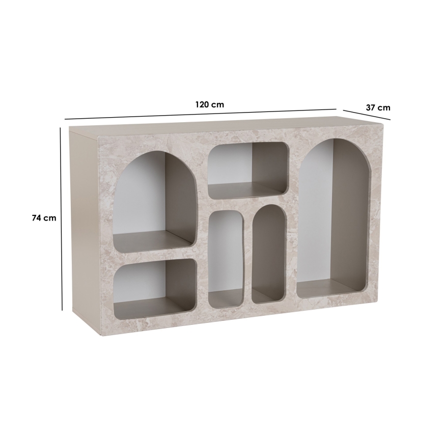 Ντουλάπι REVE 120x37 cm, φινίρισμα τραβερτίνης