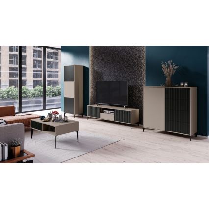 Ντουλάπι RONJA ταουπέ/μαύρο