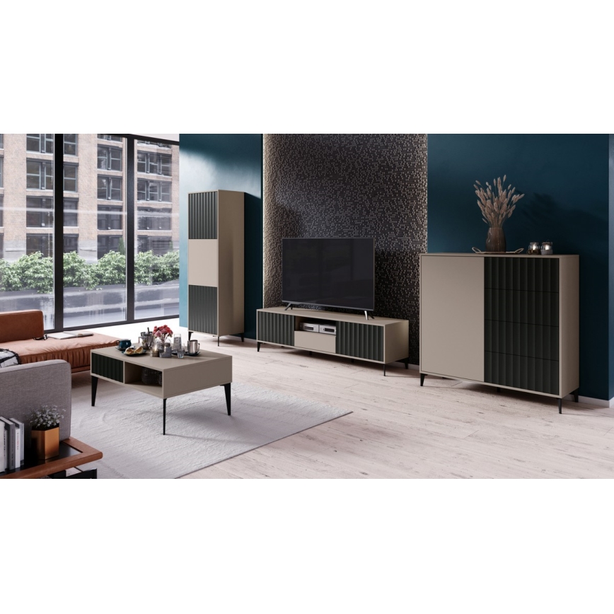 Ντουλάπι RONJA ταουπέ/μαύρο