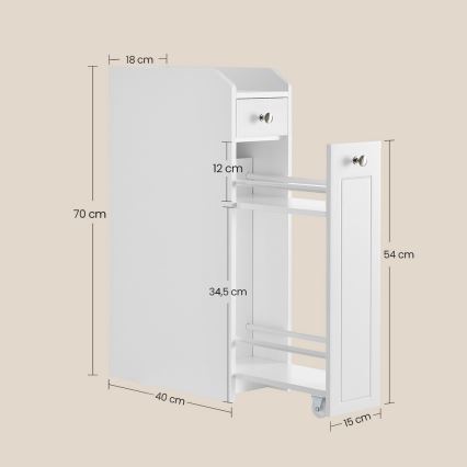 Ντουλάπι ZURI λευκό