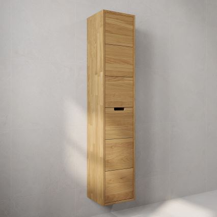 Ντουλάπι μπάνιου GRIBSKOV 175 cm, μπεζ/δρυς