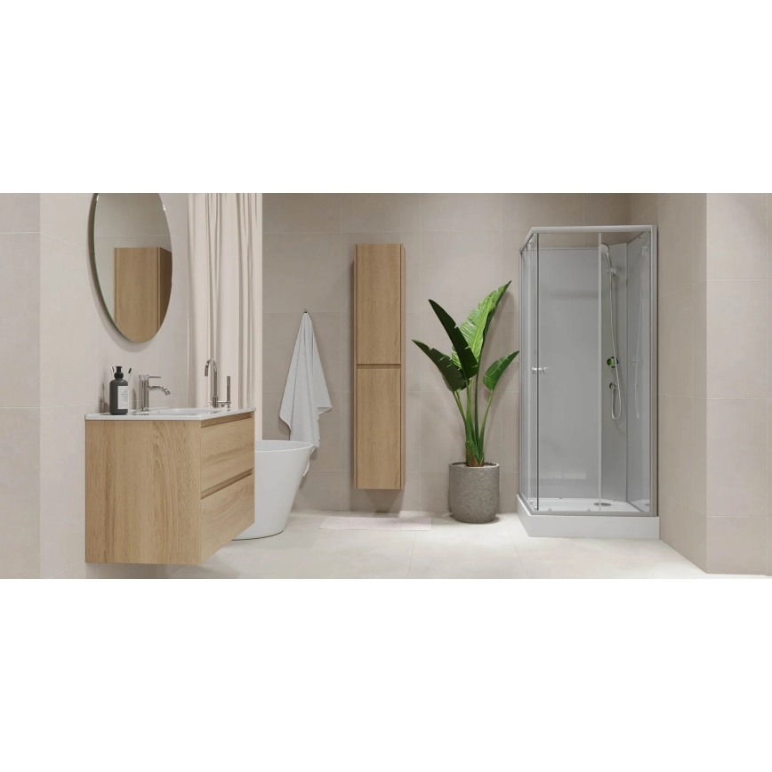 Ντουλάπι μπάνιου MOLDE 35x174x32 cm, σε απόχρωση δρυός