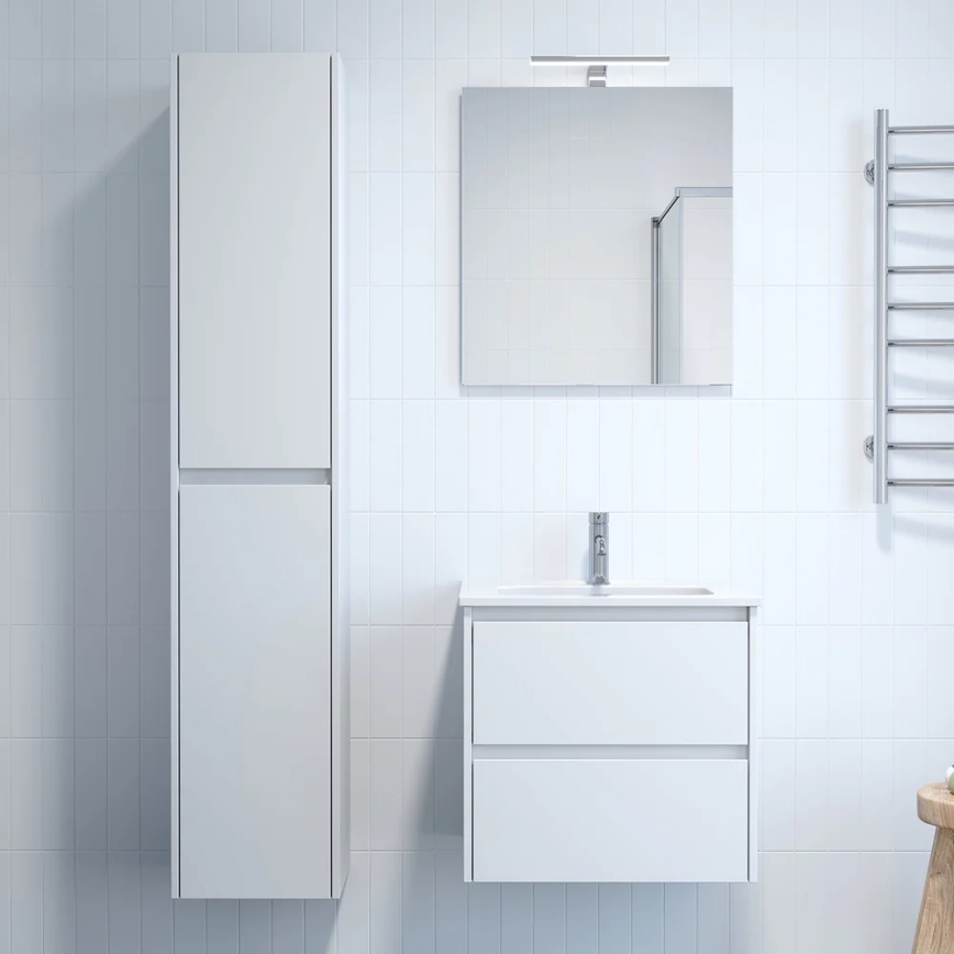 Ντουλάπι μπάνιου MOLDE 35x174x32 εκ. λευκό