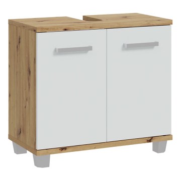 Ντουλάπι μπάνιου VENOM λευκό/δρυς Artisan