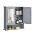 Ντουλάπι μπάνιου με καθρέφτη ZARA 58,5x56,5 cm γκρι