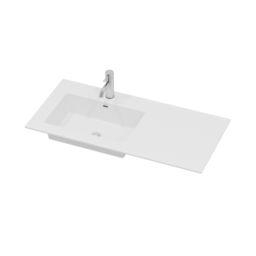 Ντουλάπι μπάνιου με νιπτήρα HELSINKI 95 εκ αριστερό/λευκό