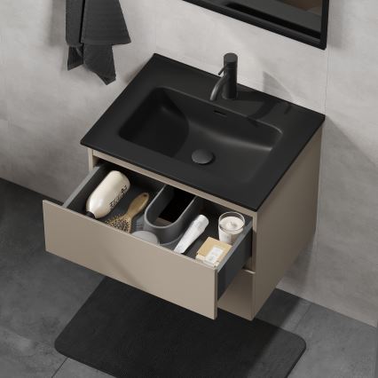 Ντουλάπι μπάνιου με νιπτήρα KENWOOD 61x52x45 cm marakesh/μαύρο