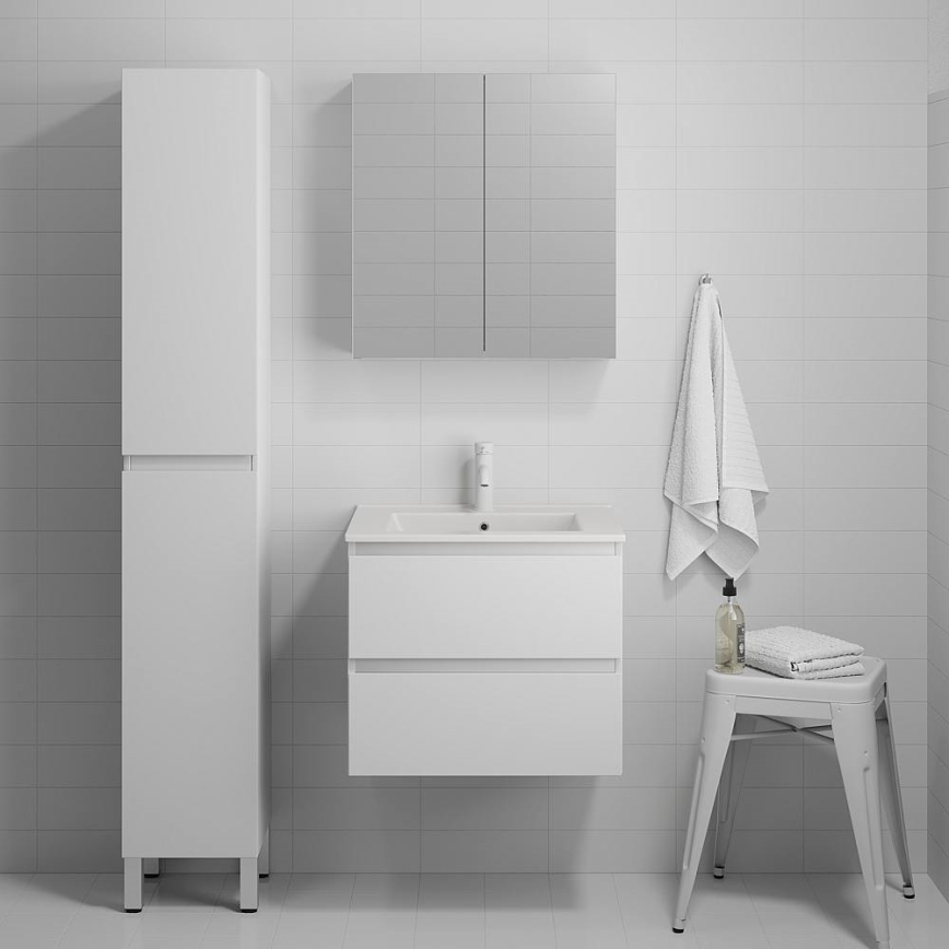 Ντουλάπι μπάνιου με νιπτήρα KENWOOD 61x52x47 cm λευκό