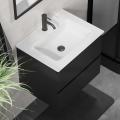 Ντουλάπι μπάνιου με νιπτήρα KENWOOD 61x52x47 cm μαύρο/λευκό