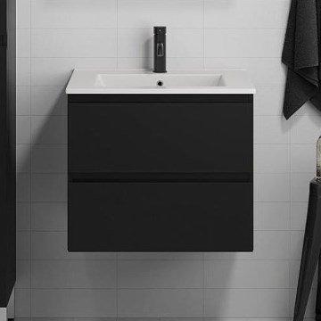 Ντουλάπι μπάνιου με νιπτήρα KENWOOD 61x52x47 cm μαύρο