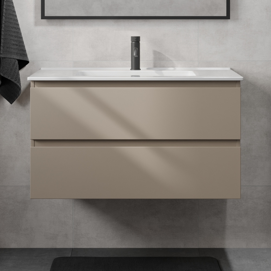 Ντουλάπι μπάνιου με νιπτήρα KENWOOD 91 cm Marakesh/λευκό