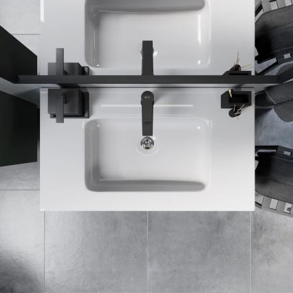 Ντουλάπι μπάνιου με νιπτήρα MOLDE 80 εκ., πράσινο