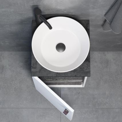 Ντουλάπι μπάνιου με νιπτήρα TAARNHOLM σε λευκό