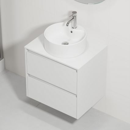 Ντουλάπι μπάνιου με νιπτήρα TRONDHEIM/VIKEDAL 60x57x46 cm λευκό