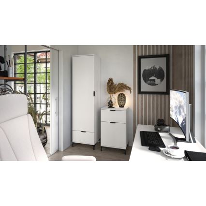 Ντουλάπι με συρτάρι LORA λευκό
