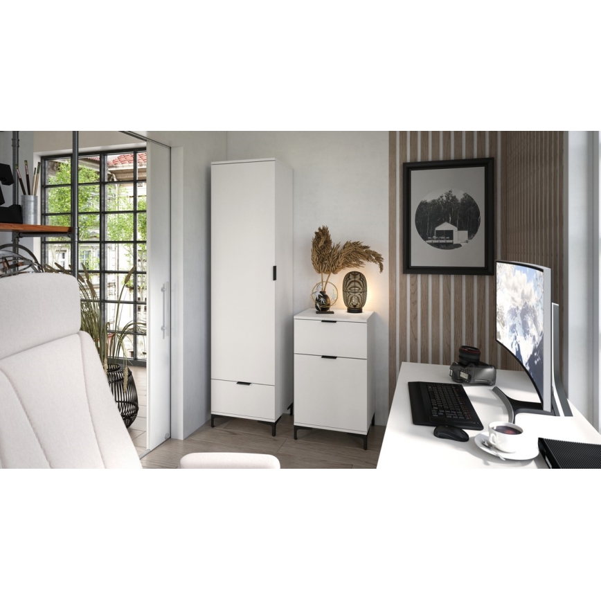 Ντουλάπι με συρτάρι LORA λευκό