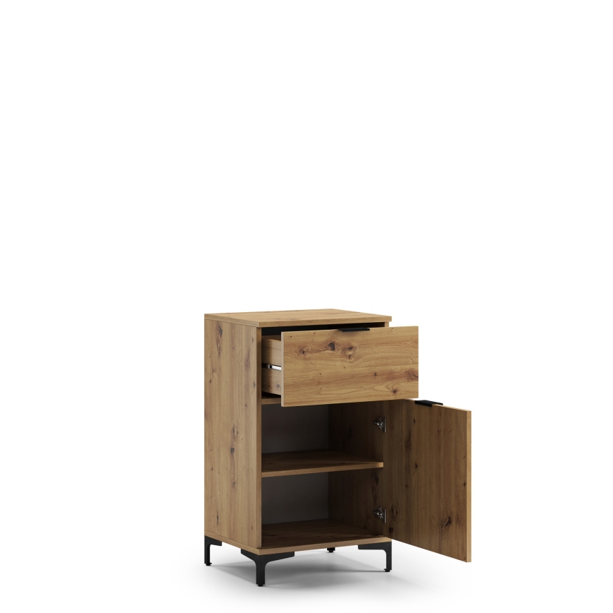 Ντουλάπι με συρτάρι LORA σε απόχρωση artisan δρυς