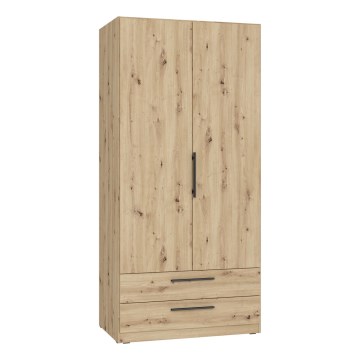Ντουλάπα MARO 100x213 cm, φινίρισμα artisan βελανιδιάς