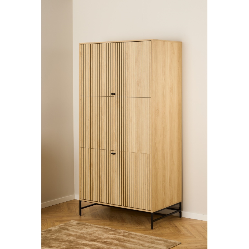 Ντουλάπα OLIVIA 99x200 cm, σε απόχρωση δρυός