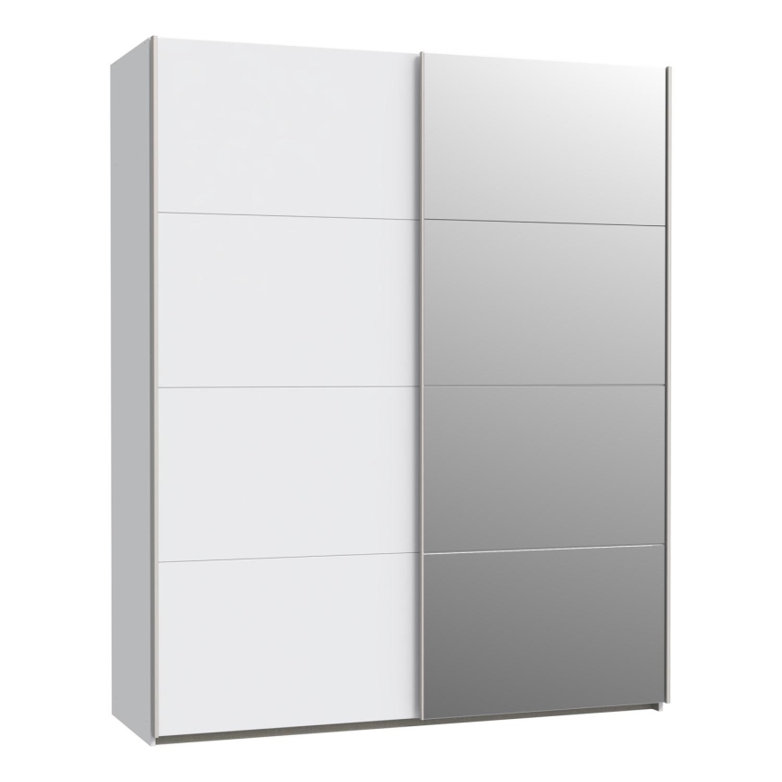 Ντουλάπα με καθρέφτη KARO 170x210 cm λευκή