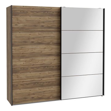 Ντουλάπα με καθρέφτη OREN 220x210 cm σε απόχρωση δρυός Artisan