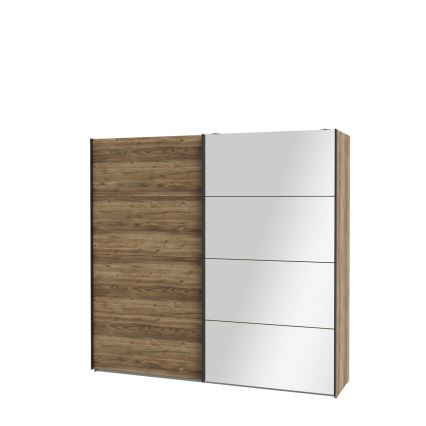 Ντουλάπα με καθρέφτη OREN 220x210 cm σε απόχρωση δρυός Artisan