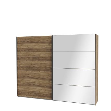 Ντουλάπα με καθρέφτη OREN 270x210 cm δρυς Artisan
