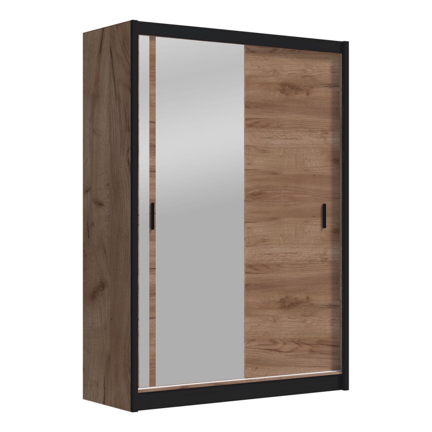 Ντουλάπα με καθρέφτη SABRINA 150x215 εκ. δρυς craft