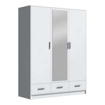 Ντουλάπα με καθρέφτη SANNA 150x215 εκ. λευκή