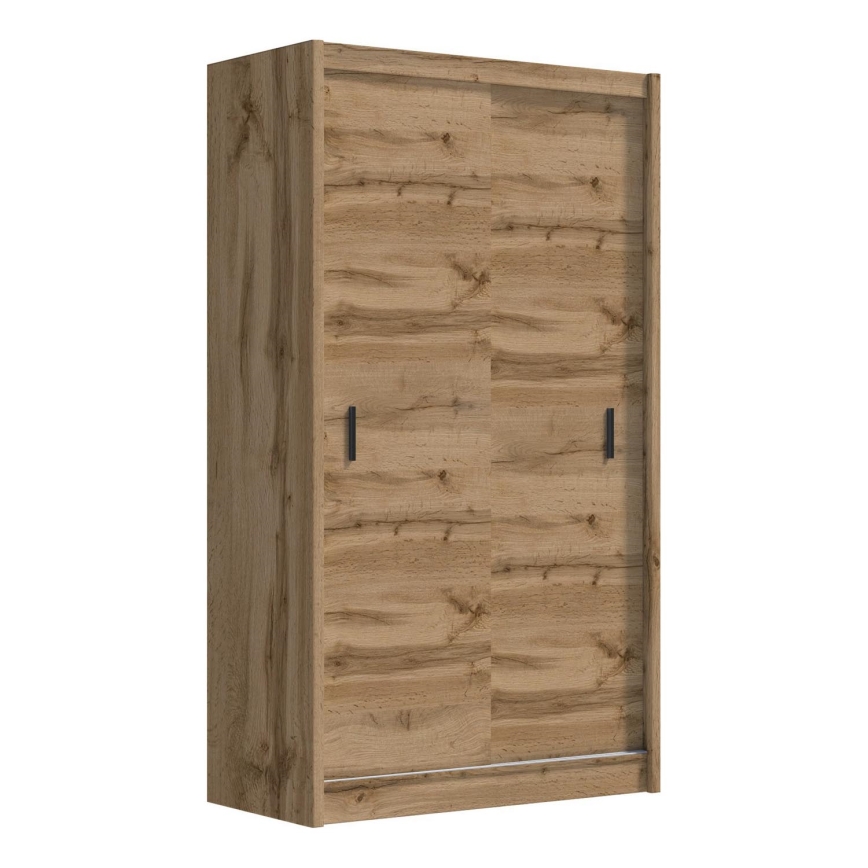Ντουλάπα με συρόμενες πόρτες SAPHIRA 150x215 εκ. σε απόχρωση δρυς Wotan