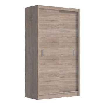 Ντουλάπα με συρόμενες πόρτες SAPHIRA 150x215 εκ. σε απόχρωση δρυς σονόμα
