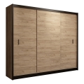 Ντουλάπα με συρόμενες πόρτες SAPHIRA 250x215 εκ. σε απόχρωση craft δρυς