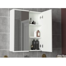 Ντουλάπι μπάνιου με καθρέφτη KAYLA 78x60 cm λευκό