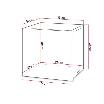 Ντουλάπι τοίχου CALABRINI 34x34 cm λευκό