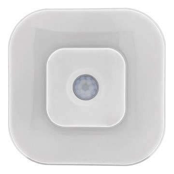 Νυχτερινό φωτιστικό LED με αισθητήρα LED/0,5W/4,5V 3xAAA λευκό