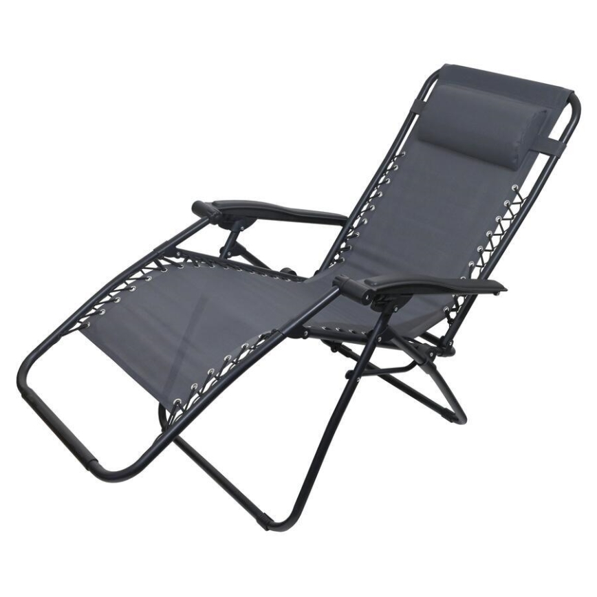 Ξαπλώστρα/Καρέκλα πτυσσόμενη γκρι