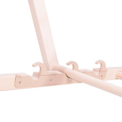 Ξαπλώστρα κήπου πράσινη/λευκή/οξιά