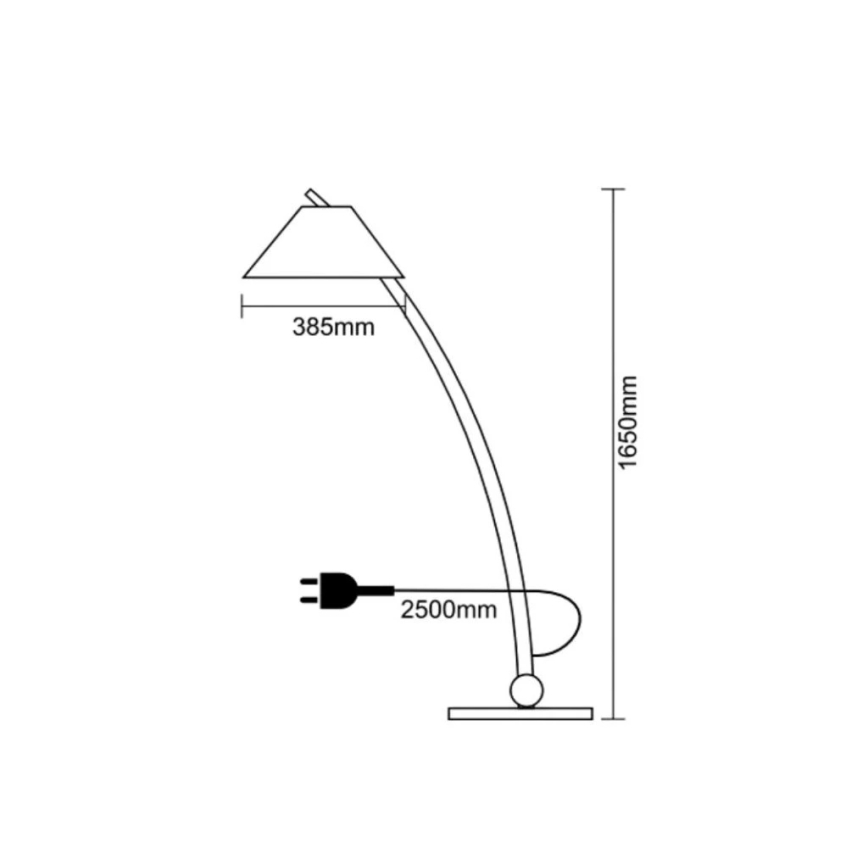 Ξύλινο επιδαπέδιο φωτιστικό 1xE27/60W/230V μασίφ/φράξος