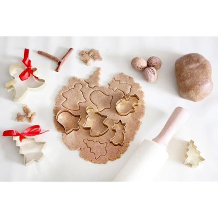 Ξύλινος πλάστης TORO 43 cm με επίστρωση σιλικόνης, σε κρεμ απόχρωση