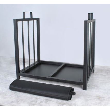 Ξυλιέρα 50x50,5 cm μαύρο